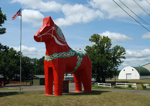 Dala Horse, Mora, Minnesota, 21 x 30 cm, 2007.