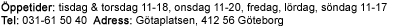 L�nk till information om �ppettider.